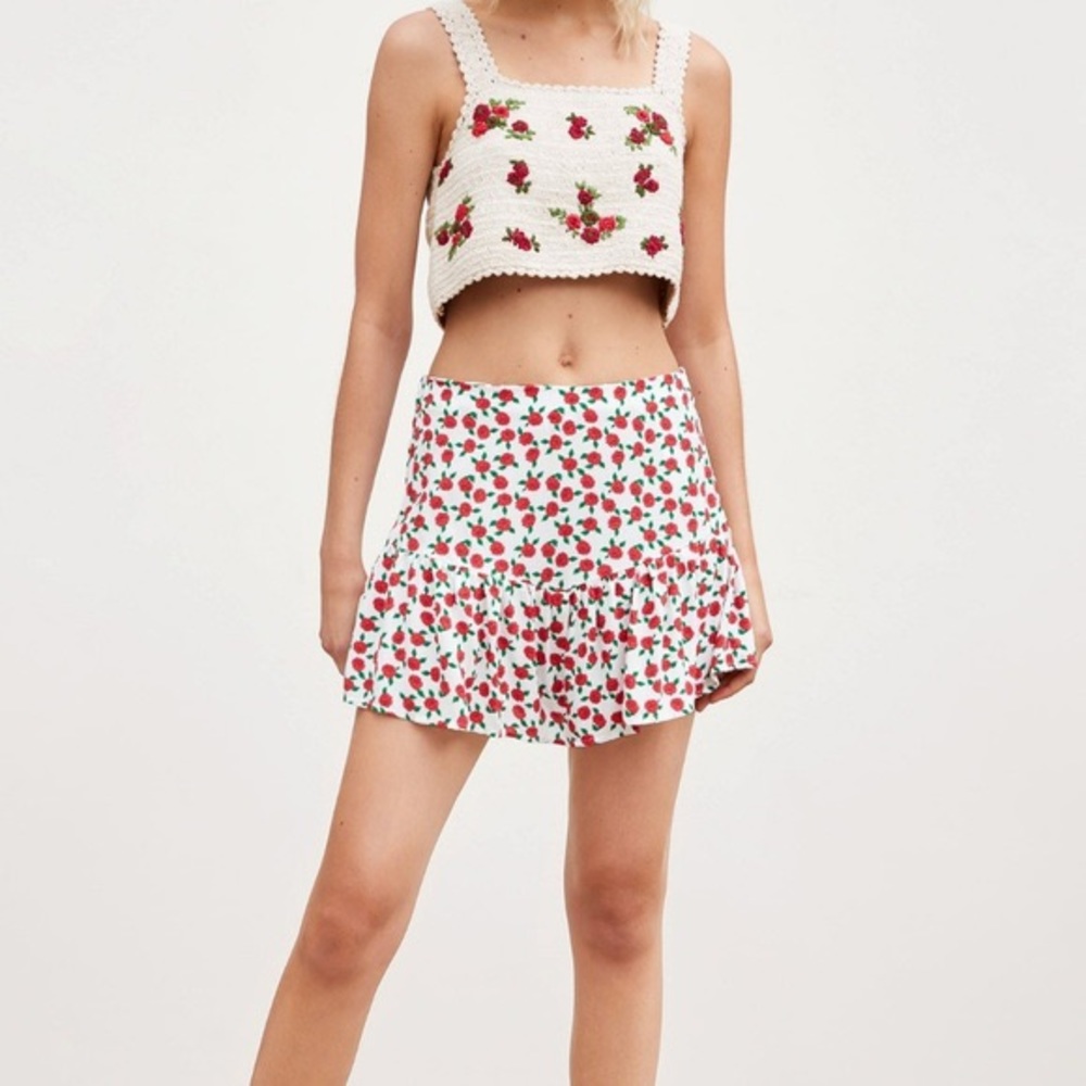 Zara Rose Mini Skirt